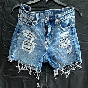 American Eagle next level stretch distressed shorts